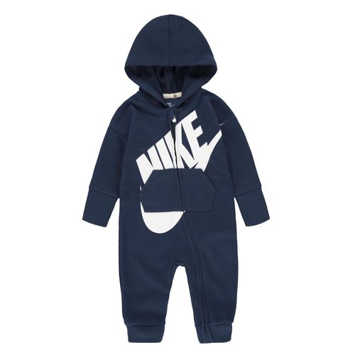 Strampler NIKE SPORTSWEAR, Jungen, Gr. 86 (18), N-Gr, blau (midnight navy), Obermaterial: 100% Polyester, sportlich, Overalls