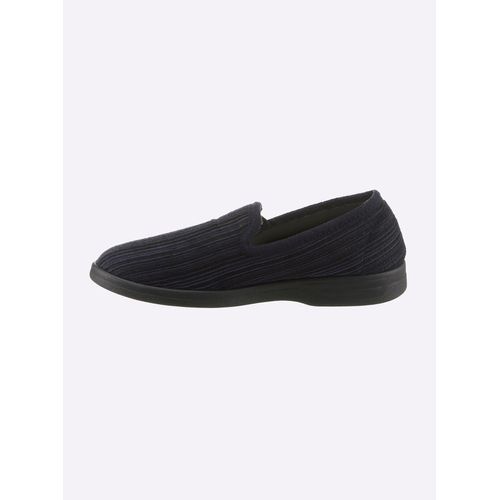 Hausschuh CLASSIC, Herren, Gr. 46, blau (marine), Textil, Schuhe
