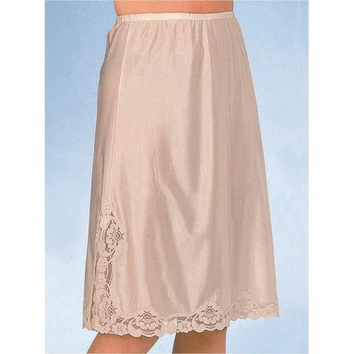 Unterrock, Damen, Gr. 38, beige (haut), 100% Polyester, unifarben, Röcke