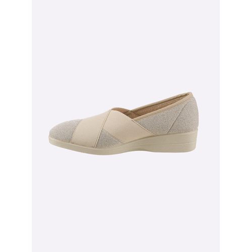 Slipper CASUAL LOOKS, Damen, Gr. 42, gelb (vanille), Textil, sportlich, Schuhe