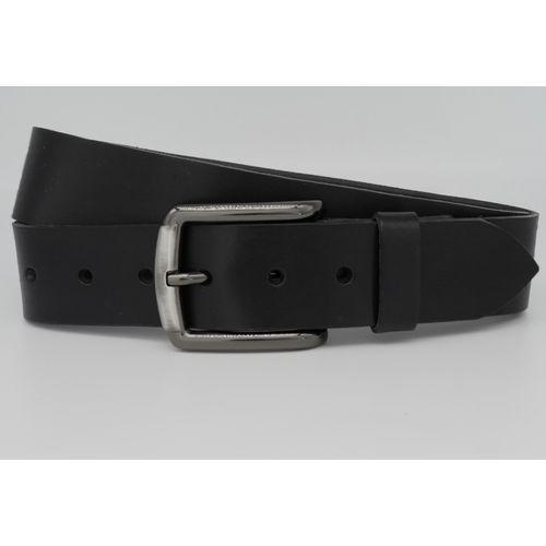 Ledergürtel ANNAMATONI, Damen, Gr. 100, schwarz, Rindsleder, unifarben, casual, Gürtel