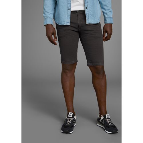 Jeansshorts ARIZONA, Herren, Gr. 33, schwarz (schwarz washed), Denim/Jeans, Obermaterial: 98% Baumwolle, 2% Elasthan, kontrastfarbene Details, Basic, normal knieumspielend, Jeans, gerader Schnitt, knieumspielende Länge, niedrige Leibhöhe
