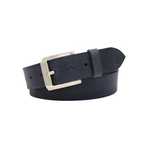 Ledergürtel ANNAMATONI, Damen, Gr. 115, blau (marine), Rindsleder, unifarben, klassisch,modisch, Gürtel, in Used-Optik