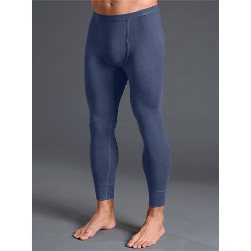 Lange Unterhose KINGS CLUB, Herren, Gr. 12, blau (marine, meliert), 100% Baumwolle, Unterhosen