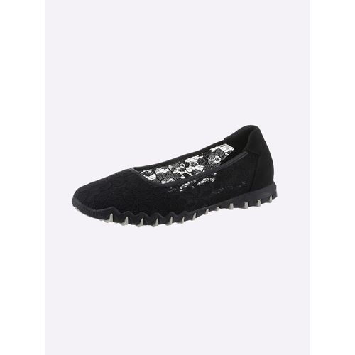 Ballerina CASUAL LOOKS, Damen, Gr. 36, schwarz, Textil, sportlich, Schuhe
