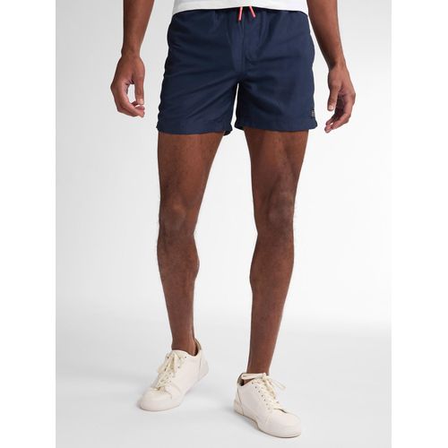 Badehose PETROL INDUSTRIES, Herren, Gr. XXL, N-Gr, blau (navy blau), Polyester, casual, Badehosen, mit kontrastfarbenem Kordelzug