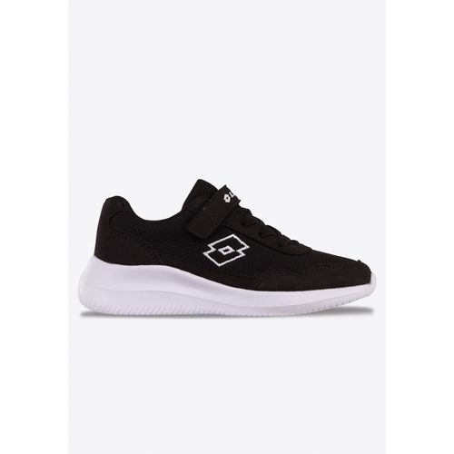 Sneaker LOTTO, Gr. 34, schwarz-weiß (schwarz, weiß), Textil, Synthetik, sportlich, Schuhe, - in kinderfußgerechter Passform