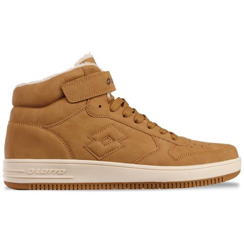 Sneaker LOTTO, Gr. 45, beige (wheat, sanftes weiß), Synthetik, sportlich, Schuhe, - mit wärmendem Innenfutter