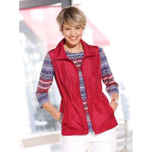 Kurzweste CLASSIC BASICS, Damen, Gr. 40, lila (erdbeere), 100% Polyester, unifarben, Westen