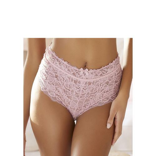 Taillenslip NUANCE, Damen, Gr. 52/54, rosa (altrosa), Microtouch, Obermaterial: 85% Polyamid, 15% Elasthan, figurbetont, Unterhosen, aus feiner, floraler Spitze, sexy Dessous