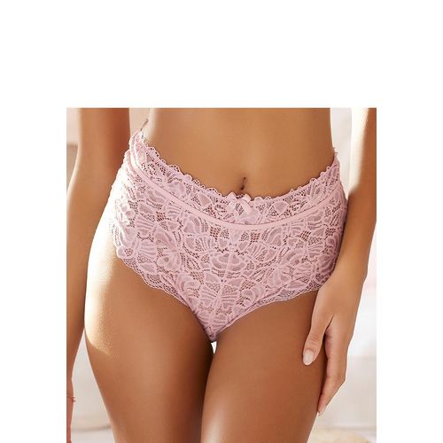 Taillenslip NUANCE, Damen, Gr. 36/38, rosa (altrosa), Microtouch, Obermaterial: 85% Polyamid, 15% Elasthan, figurbetont, Unterhosen, aus feiner, floraler Spitze, sexy Dessous