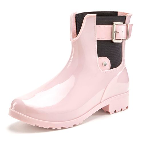 Gummistiefelette VIVANCE, Damen, Gr. 41, rosa (rose), Obermaterial: 100% PVC. Futter: 100% Textilmaterial. Decksohle: 100% Textilmaterial. Laufsohle: 100% Synthetik, unifarben, glänzend, casual, Schuhe Chelseaboots Schlupfboots Gummiboots, Gummistiefel im Chelsea-Look, Schlupfstiefel, Boots, Stiefel VEGAN