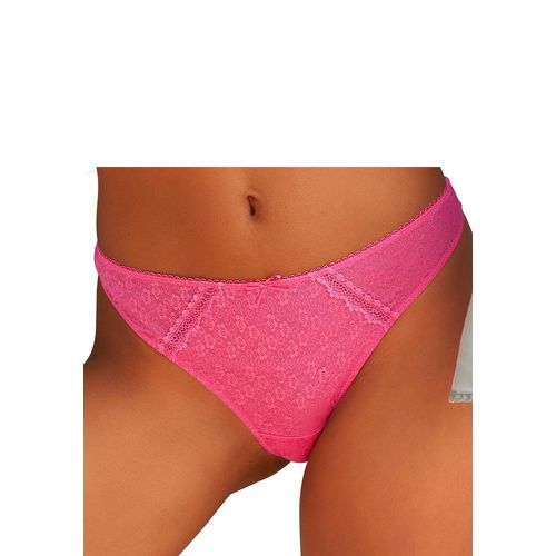 String VIVANCE, Damen, Gr. 40/42, pink, Microfaser, Obermaterial: 80% Polyamid, 20% Elasthan, figurbetont, Unterhosen, aus dezent transparenter Spitze