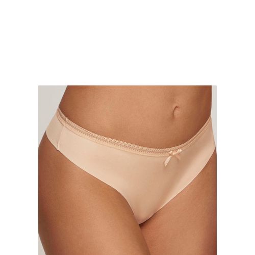 String S.OLIVER, Damen, Gr. 32/34, beige (puder), Microtouch, Obermaterial: 65% Polyamid, 35% Elasthan, Unterhosen, SEAMLESS mit nahtloser Verarbeitung und hübscher Spitzenborte