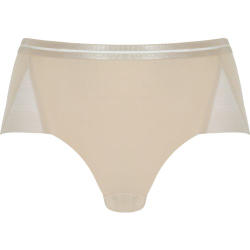 Panty NATURANA, Damen, Gr. 38, beige (light beige), Obermaterial: 75% Polyamid, 25% Elasthan. Tüll: 78% Polyamid, 22% Elasthan, unifarben, leicht transparent, bequem, Unterhosen, mit Tülleinsätzen