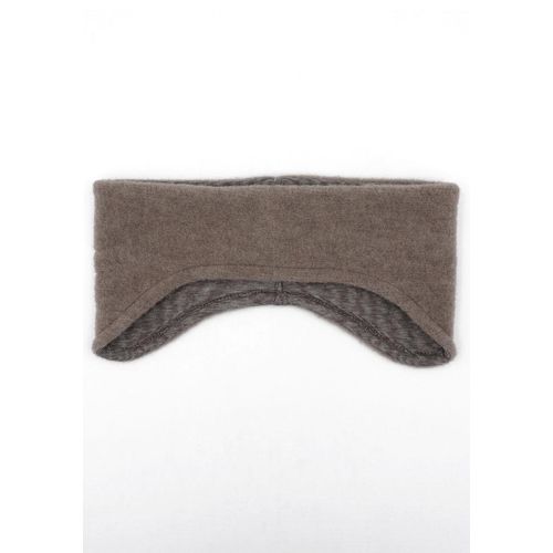Stirnband MAXIMO, Baby, Gr. 51, braun, Fleece, Wolle, unifarben, casual, Mützen, mit Ohrenschutz