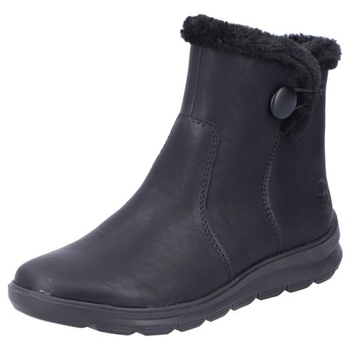 Winterboots RIEKER, Damen, Gr. 42, schwarz, Lederimitat, Textil, unifarben, Schuhe, Keilstiefelette - 150 Jahre Rieker Jubiläumsartikel, Topseller