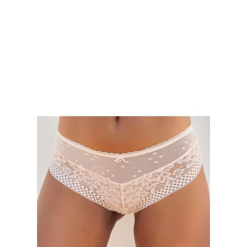 Stringpanty VIVANCE, Damen, Gr. 32/34, beige (puder), Microfaser, Obermaterial: 90% Polyamid, 10% Elasthan, körpernah, Unterhosen, Dessous im hübschen Spitzen-Mix