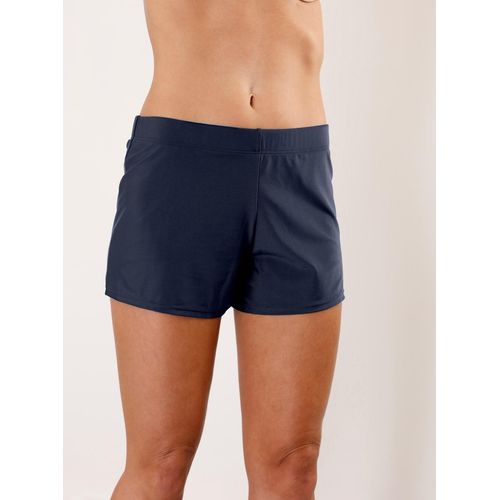 Badeshorts, Damen, Gr. 42, Normalgrößen, blau (marine), Elasthan, Polyamid, Badehosen