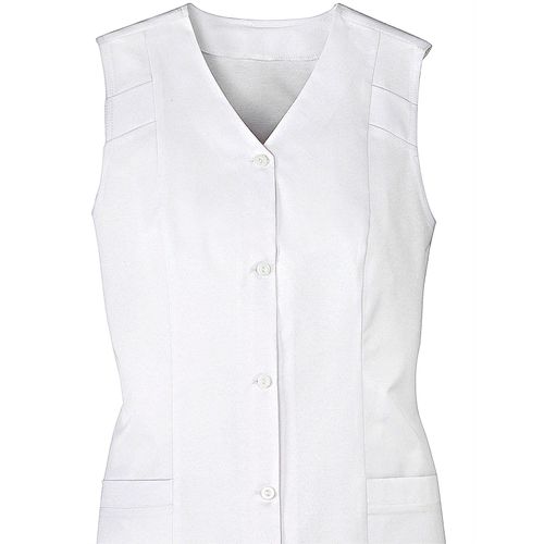 Kochschürze CLASSIC BASICS, Damen, Gr. 42, weiß, Baumwollmischung, Polyester, Kunstfaser, Schürzen