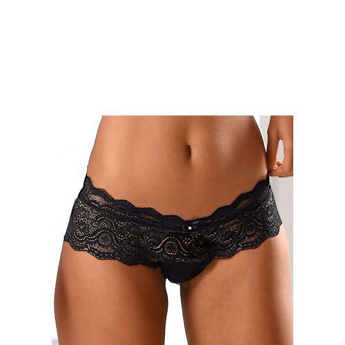 Panty LASCANA, Damen, Gr. 32/34, schwarz, Spitze, Obermaterial: 90% Polyamid, 10% Elasthan, eng, Unterhosen, Dessous aus Spitze