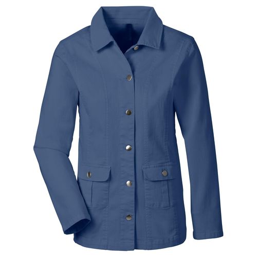 Jeansjacke CLASSIC BASICS, Damen, Gr. 48, blau (jeansblau), 98% Baumwolle, 2% Elasthan, unifarben, figurumspielend, Langarm, Jacken