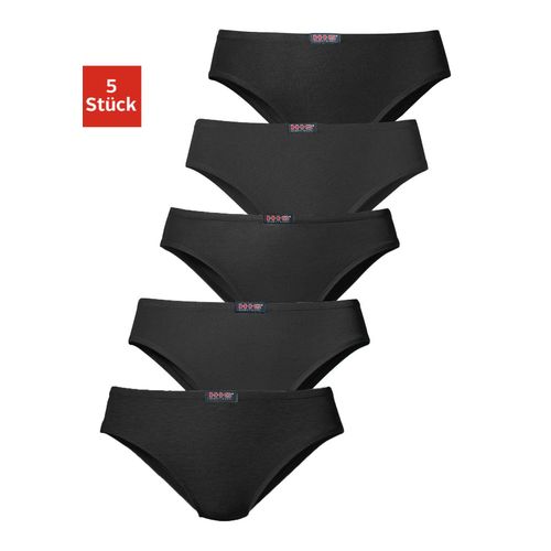 Slip H.I.S, Damen, Gr. 44, schwarz, Obermaterial: 95% Baumwolle, 5% Elasthan, unifarben, körpernah, Unterhosen, aus elastischer Baumwoll-Qualität, Topseller