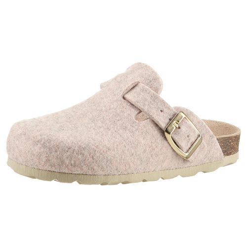 Hausschuh KIDSWORLD, Kinder, Gr. 35, rosa, Filz, casual, Schuhe, Clog, Pantoffel, Homeslipper mit verstellbarem Riemchen