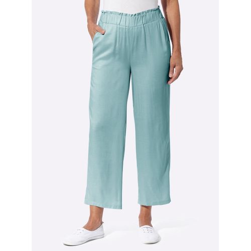Culotte CLASSIC BASICS, Damen, Gr. 50, Normalgrößen, grün (mint), 100% Viskose, unifarben, 7/8-Länge, Hosen