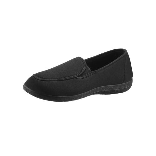 Hausschuh CLASSIC, Damen, Gr. 39, schwarz, Textil, Schuhe Slipper Hausschuh