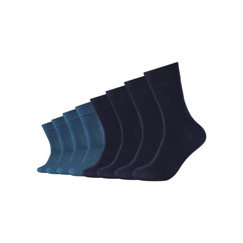 Socken S.OLIVER, Damen, Gr. 39 (42), blau (navy), Baumwollmischung, unifarben, normal, Socken, mit weichem Bund