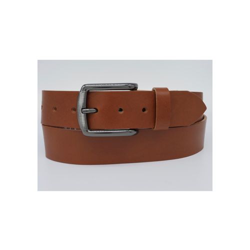 Ledergürtel ANNAMATONI, Damen, Gr. 100, braun (cognac), Rindsleder, unifarben, casual, Gürtel