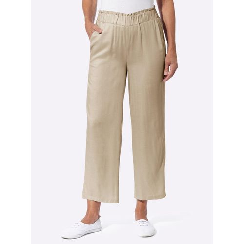 Culotte CLASSIC BASICS, Damen, Gr. 54, Normalgrößen, beige (sand), 100% Viskose, unifarben, 7/8-Länge, Hosen