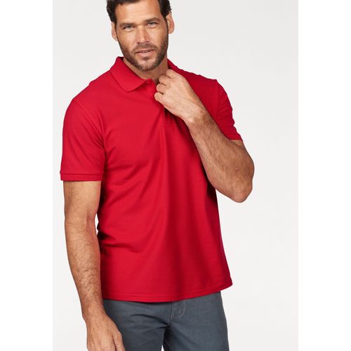 Poloshirt FRUIT OF THE LOOM, Herren, Gr. XXL (60/62), rot, Piquu00e9, Obermaterial: 100% Baumwolle, klassisch, schmal, Kurzarm, Shirts, Piqué