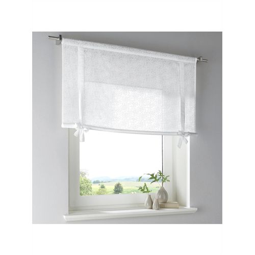 Raffrollo HEINE HOME Gr. 5, weiß, B:120cm H:100cm, Raffrollos