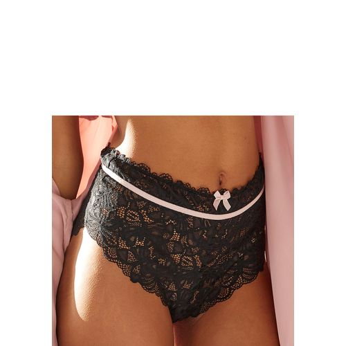 Taillenslip NUANCE, Damen, Gr. 32/34, schwarz, Microtouch, Obermaterial: 85% Polyamid, 15% Elasthan, figurbetont, Unterhosen, aus feiner, floraler Spitze, sexy Dessous