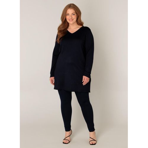 V-Ausschnitt-Pullover BASE LEVEL CURVY 
