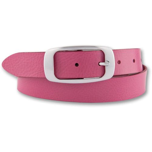 Ledergürtel BERND GÖTZ, Damen, Gr. 100, pink, Leder, unifarben, casual,modisch, Gürtel, mit rechteckiger Schließe