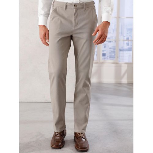 Anzughose CLASSIC, Herren, Gr. 26, Unterbauchgrößen, beige, 98% Baumwolle, 2% Elasthan, unifarben, lang, Hosen
