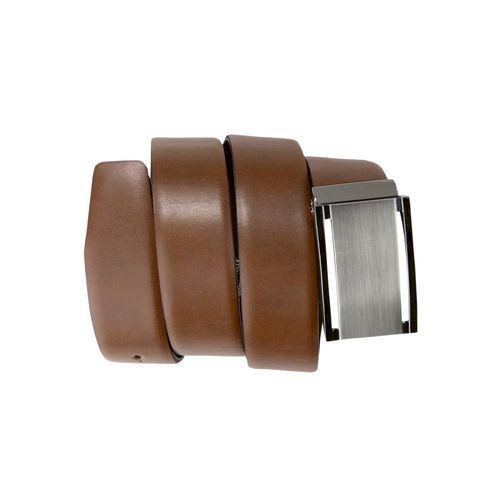 Koppelgürtel BERND GÖTZ, Herren, Gr. 100, braun (cognac), Leder, unifarben, Gürtel, mit gebürsteter Koppelschließe