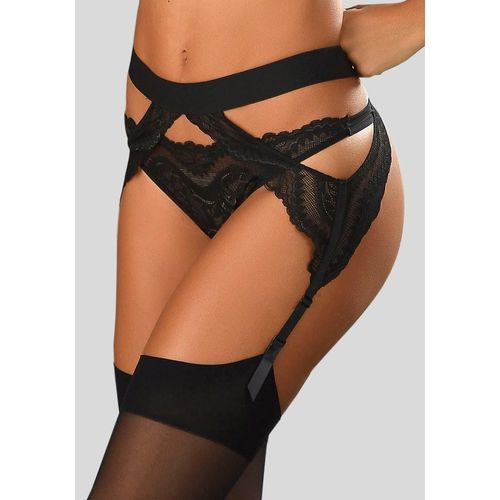 String PETITE FLEUR GOLD, Damen, Gr. 40/42, schwarz, Spitze, Obermaterial: 90% Polyamid, 10% Elasthan, körpernah, Unterhosen, mit eleganter Spitze