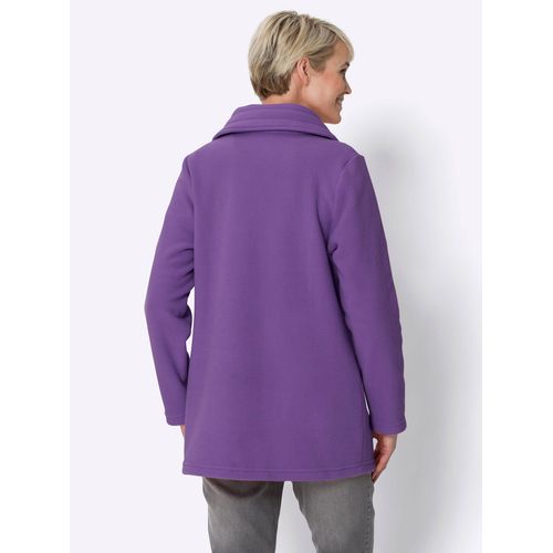 Fleecejacke CLASSIC BASICS, Damen, Gr. 38, lila, 100% Polyester, unifarben, Langarm, Jacken