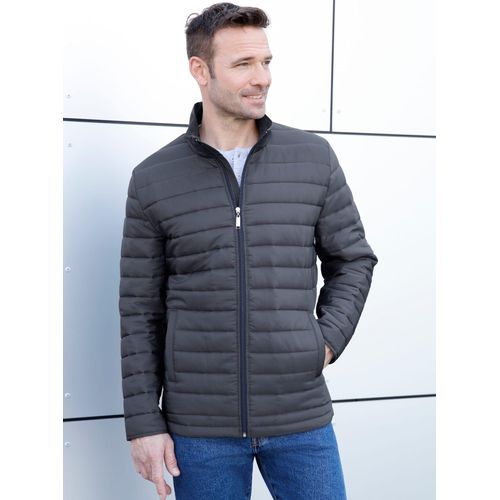 Steppjacke CLASSIC, Herren, Gr. 54, grau (anthrazit), 100% Polyester, unifarben, Langarm, Jacken