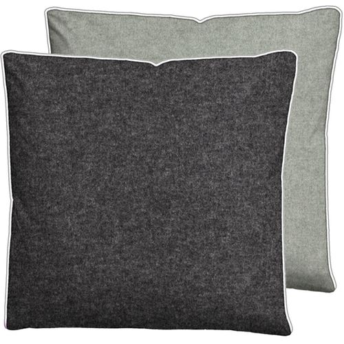 Kissenbezug BIBERNA Gr. 1, grau (anthrazit, grau), B:80cm L:80cm, Baumwolle, 100% Baumwolle, Kissenbezüge