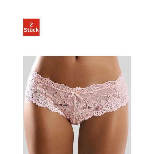 Panty VIVANCE, Damen, Gr. 44/46, rosa (rosé), Spitze, Obermaterial: 89% Polyamid, 11% Elasthan, figurbetont, Unterhosen, aus elastischer Spitze, sexy Dessous