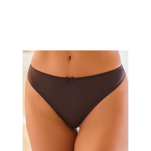 String VIVANCE, Damen, Gr. 44/46, schwarz, Microtouch, Spitze, Obermaterial: 68% Polyester, 21% Polyamid, 11% Elasthan, Unterhosen, aus floraler Jacquardspitze und weichem Microtouch-Material