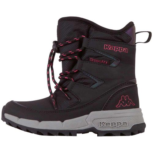 Schlupfstiefel KAPPA, Gr. 37, pink (schwarz, pink), Synthetik, unifarben mit Farbeinsatz, sportlich, Schuhe, - wasserdicht, windabweisend & atmungsaktiv