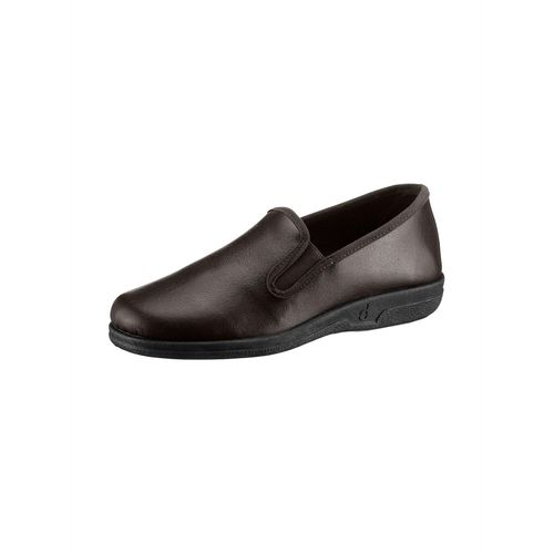 Hausschuh CLASSIC, Herren, Gr. 44, braun, Lederimitat, Schuhe
