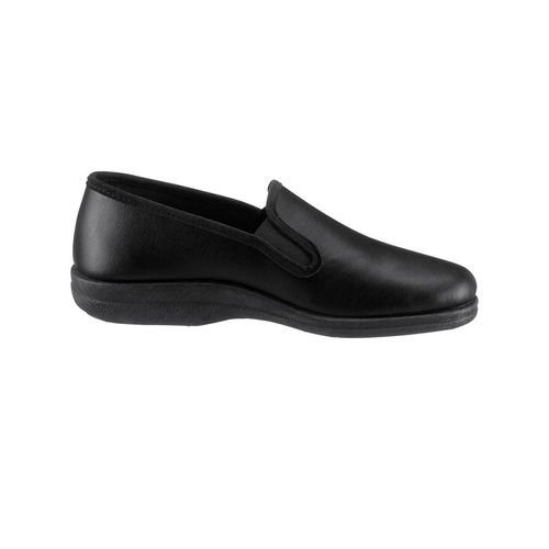 Hausschuh CLASSIC, Herren, Gr. 41, schwarz, Lederimitat, Schuhe