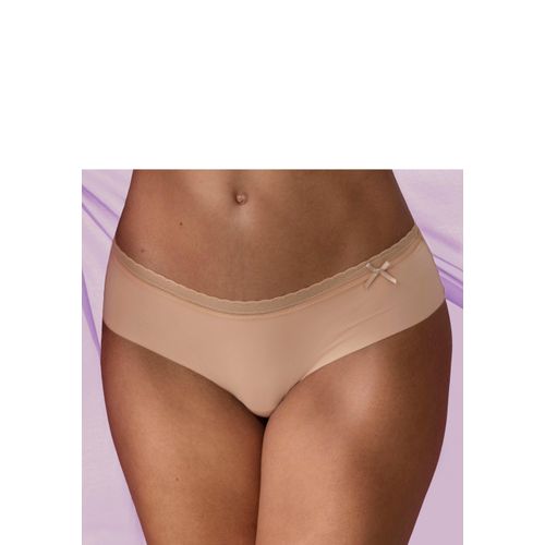 Panty LASCANA, Damen, Gr. 52/54, braun (toffee), Spitze, Microtouch, Obermaterial: 65% Polyamid, 35% Elasthan, Unterhosen, SEAMLESS mit nahtloser Verarbeitung und feinem Spitzenbund